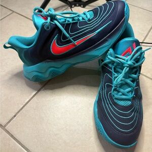 Nike Kids' Teal and Red Sneakers